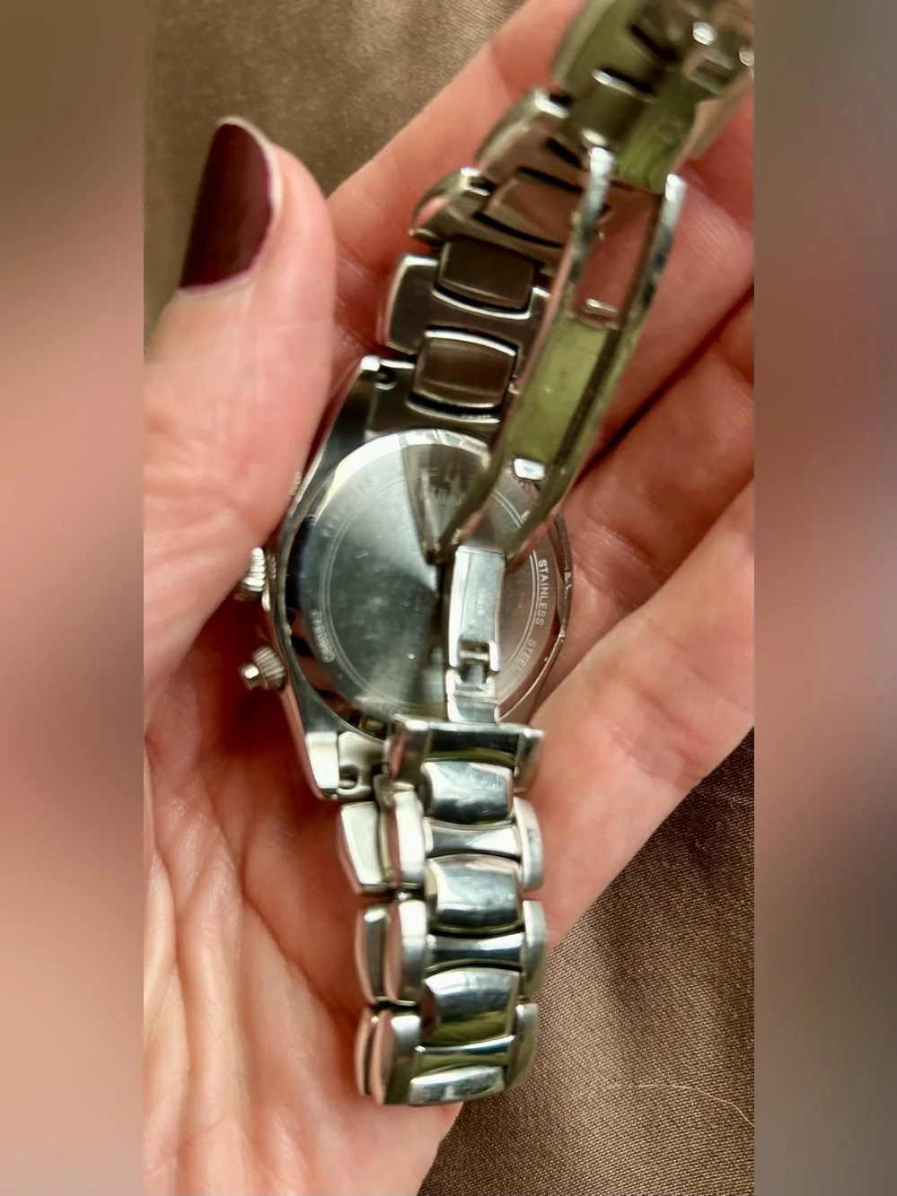 Bulova Silver/Stainless Steel 21-Diamond Accent Chronograph Watch, model C660842
